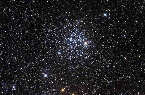 Framed Messier 52, also known as NGC 7654, is an open cluster in the Cassiopeia Constellation Print