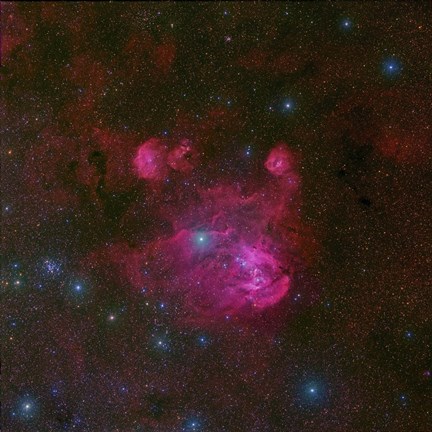 Framed IC 2944, a large H II region in the Constellation of Centaurus Print