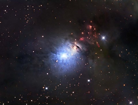 Framed NGC 1333, a reflection Nebula and part of the Perseus molecular cloud complex Print