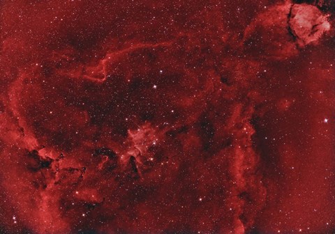 Framed IC 1805, the Heart Nebula II Print