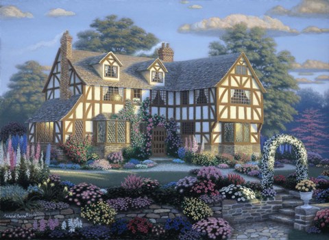 Framed English Tudor Print