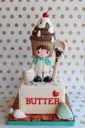 Framed Chef Cupcake Print