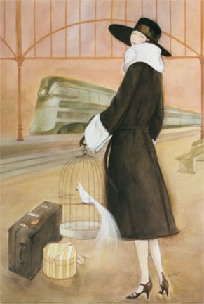 Framed Holiday By Rail Print