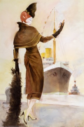 Framed Holiday By Sea Print