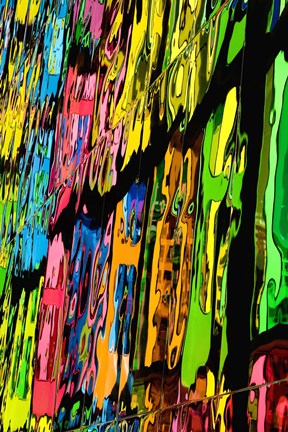 Framed Melting Crayons I Print