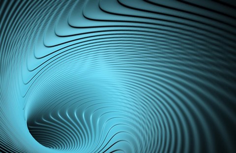 Framed Neon Swirls I Print