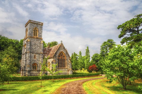 Framed Church 1 Print
