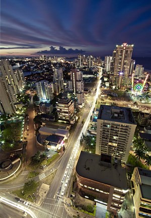 Framed Gold Coast Highway Print