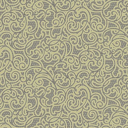 Framed Sheer Romance Scroll I Print