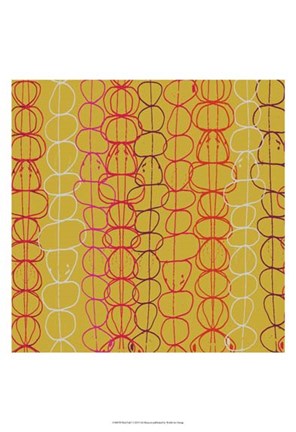 Framed Red Fall I Print