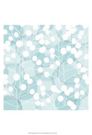 Framed Popping Flowers III Print