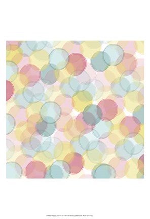 Framed Popping Flowers VI Print