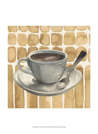 Framed Cafe au Lait II Print