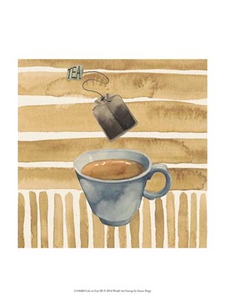 Framed Cafe au Lait III Print