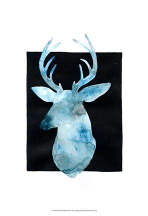 Framed White Tail Bust II Print