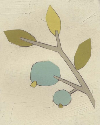 Framed Simple Stems II Print