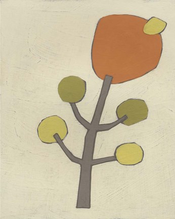 Framed Simple Stems VII Print