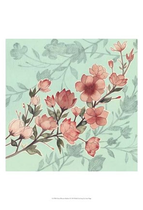 Framed Cherry Blossom Shadows I Print