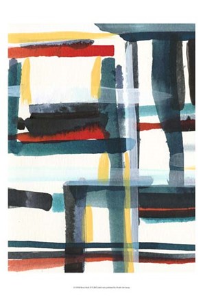 Framed Book Shelf II Print