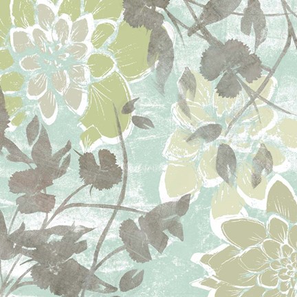 Framed Dahlias &amp; Petals II Print