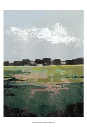 Framed Glowing Pasture I Print