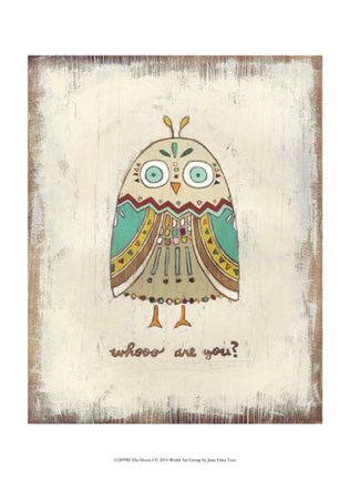 Framed Hoots I Print