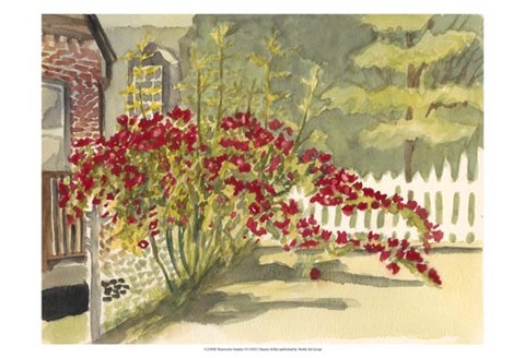 Framed Watercolor Garden VI Print
