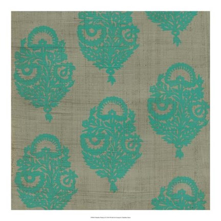 Framed Paradise Paisley II Print