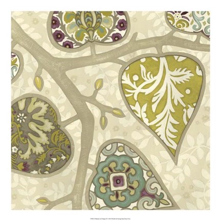 Framed Patterns in Foliage II Print