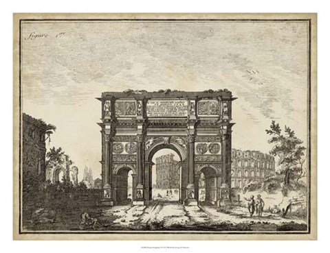 Framed Roman Antiquities I Print