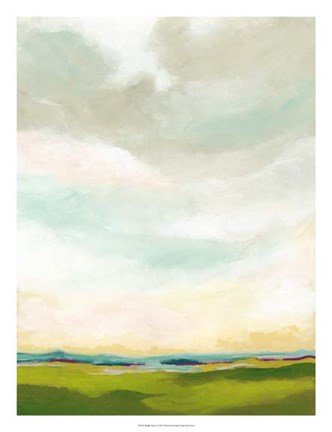 Framed Bright Vista I Print