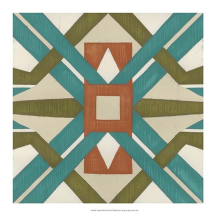 Framed Global Motif I Print