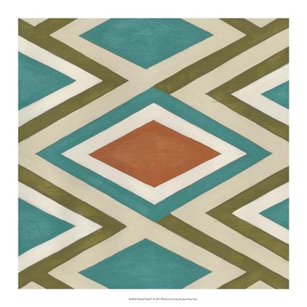 Framed Global Motif V Print