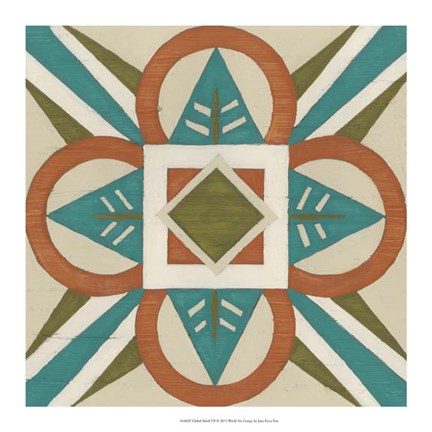 Framed Global Motif VII Print