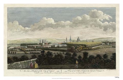 Framed East Prospect of Oxford Print