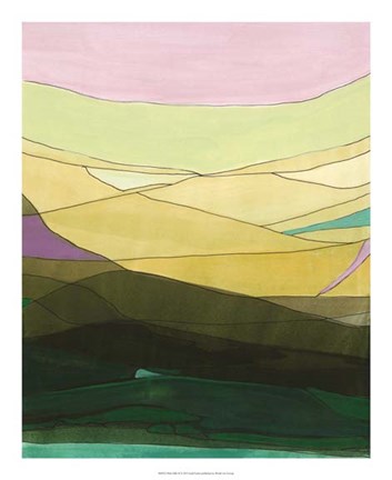 Framed Pink Hills II Print