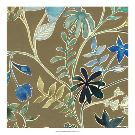 Framed Flower Garland IV Print