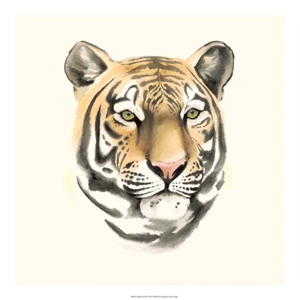 Framed Safari Cat III Print