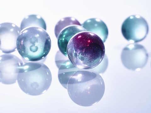 Framed Marbles Print