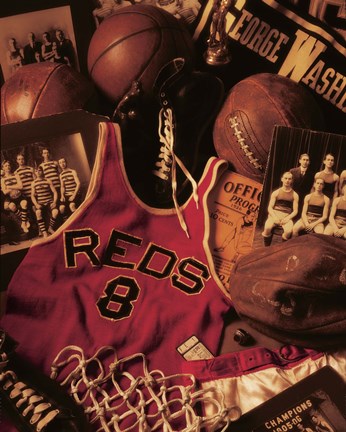 Framed Basketball Print