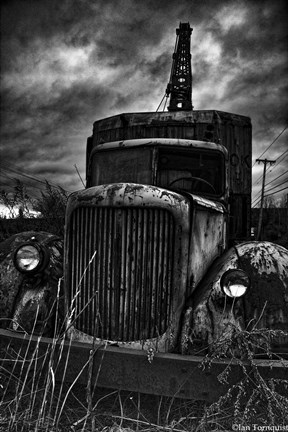 Framed Dead Truck Print