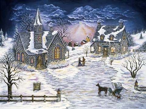 Framed Courting The Parson's Daughter Print