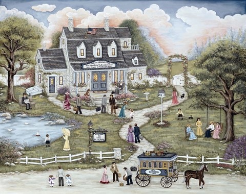 Framed Bluebird Inn Print