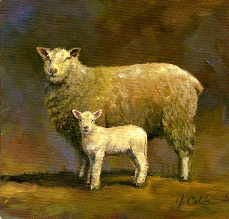 Framed Taffy&#39;s Lamb Print