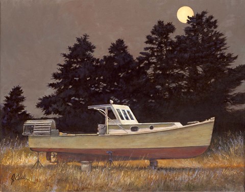 Framed Witch&#39;s Broom Print