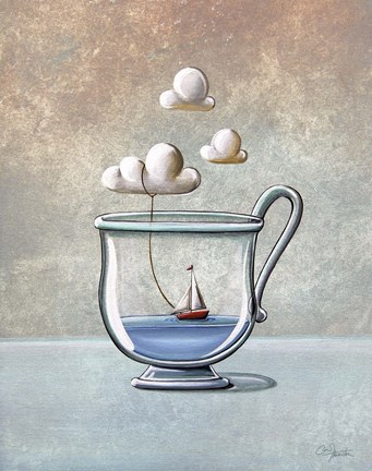 Framed Steam Boat Print