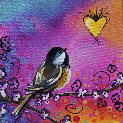 Framed Song Bird I Print