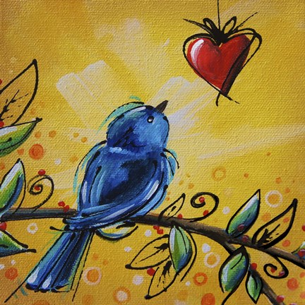 Framed Song Bird IV Print