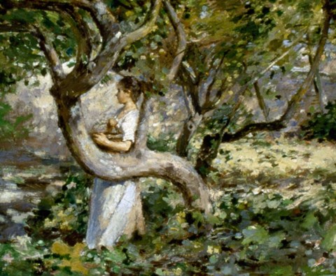 Framed In The Garden, c. 1891 Print