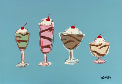 Framed Sundaes Print